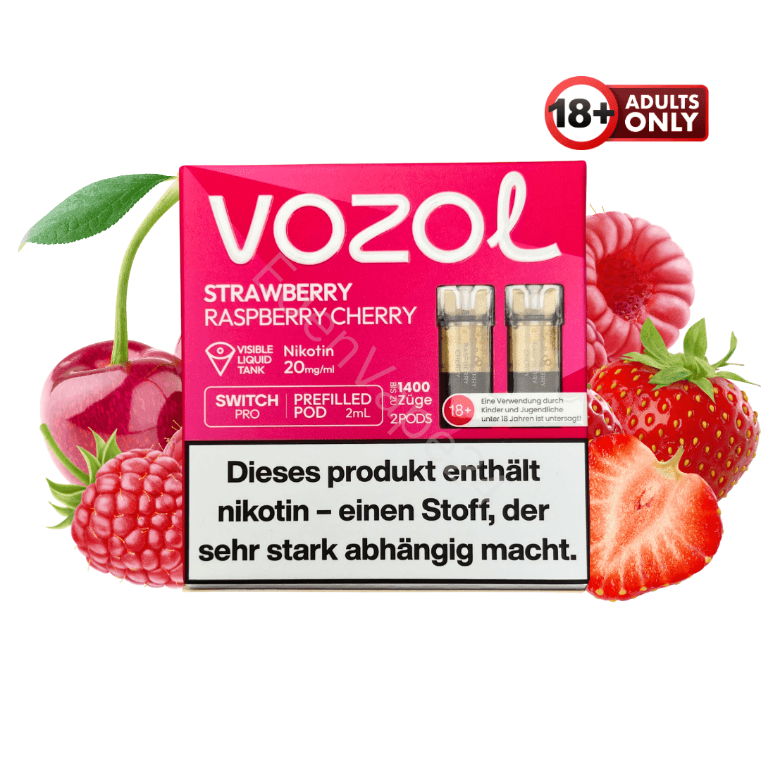 Vozol Pod - Strawberry Raspberry Cherry - EdenVape24